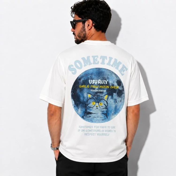 تیشرت سفید SOMETIME