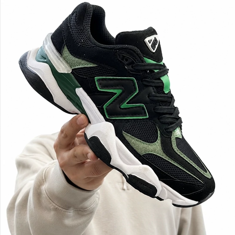 کفش کتانی مردانه نیوبالانس 9060 مشکی سبز New Balance 9060