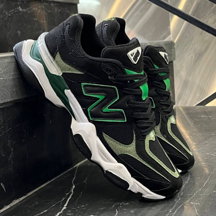 کفش کتانی مردانه نیوبالانس 9060 مشکی سبز New Balance 9060