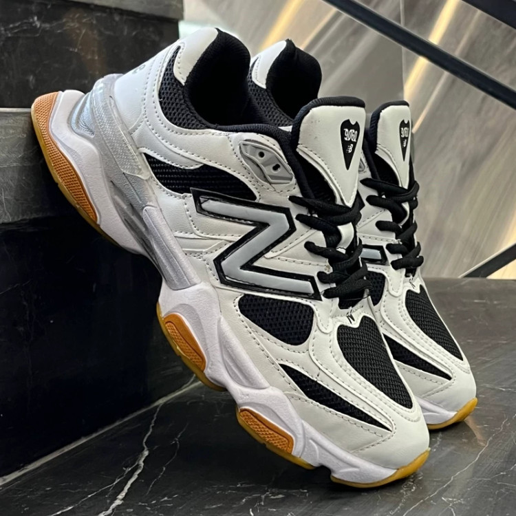 کفش کتانی مردانه نیوبالانس 9060 سفید مشکی New Balance 9060