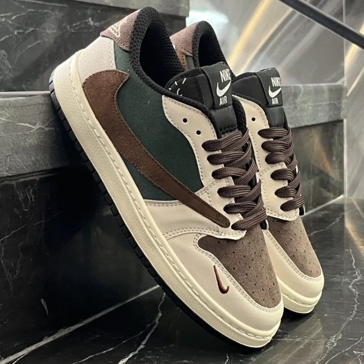 کتانی مردانه نایک ترویس یشمی قهوه ای Nike Travis