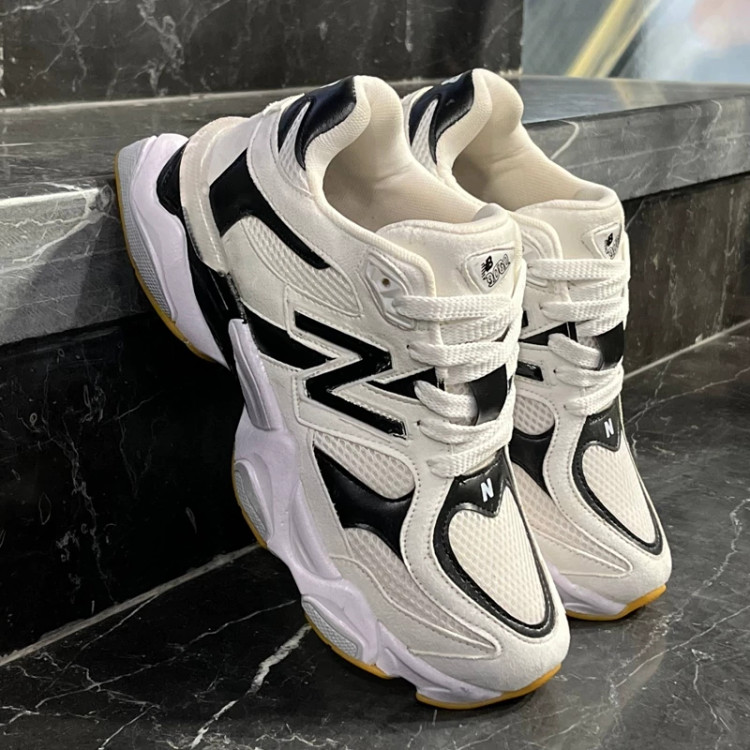 کتانی مردانه نیوبالانس 9060 سفید مشکی New Balance 9060