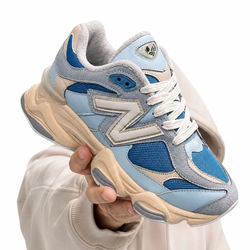 کفش کتانی مردانه نیوبالانس 9060 آبی آسمانی New Balance 9060