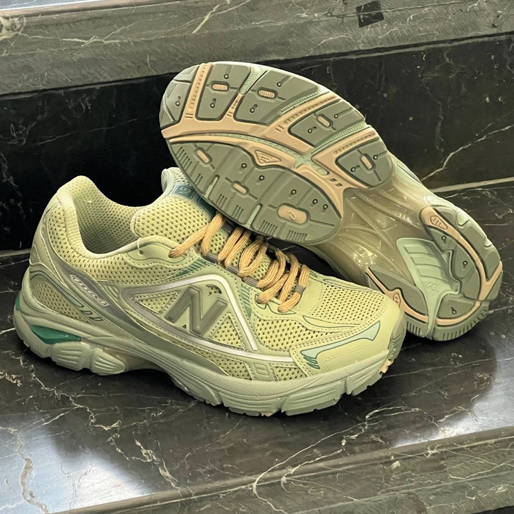کفش کتانی مردانه نیوبالانس 1064 سبز ماچا 1064 New Balance