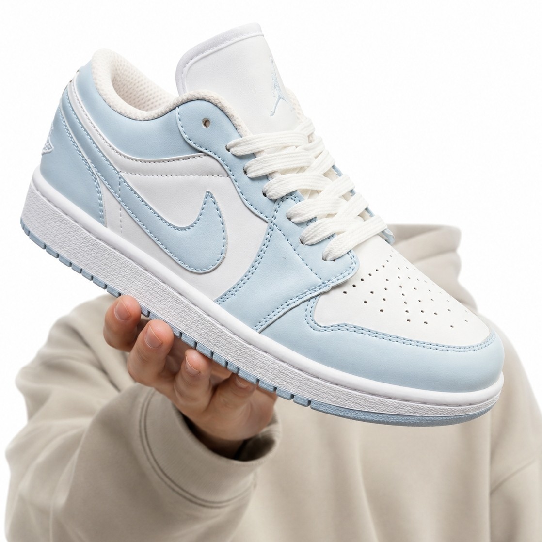 کفش کتانی مردانه نایک جردن 1 آبی یخی Nike Jordan 1