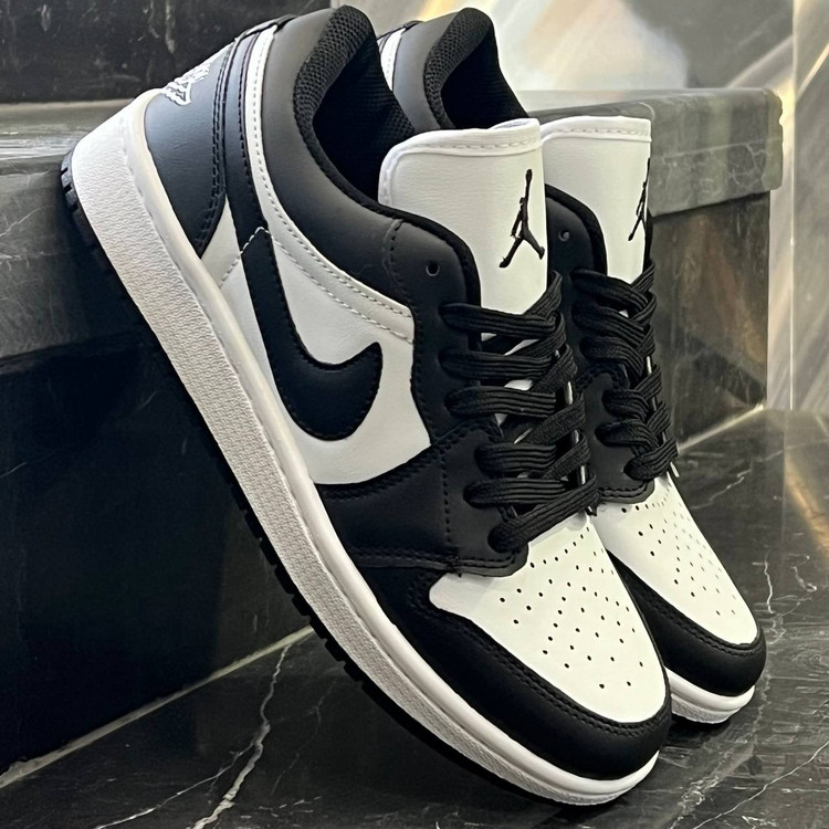 کفش کتانی مردانه نایک جردن 1 مشکی سفید Nike Jordan 1