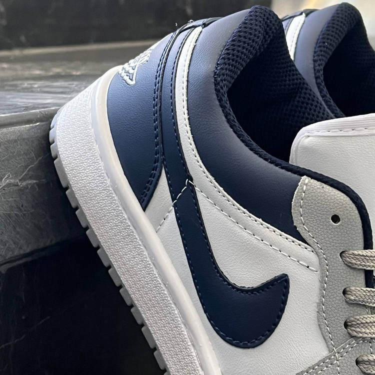 کفش کتانی مردانه نایک جردن 1 طوسی سرمه ای Nike Jordan 1